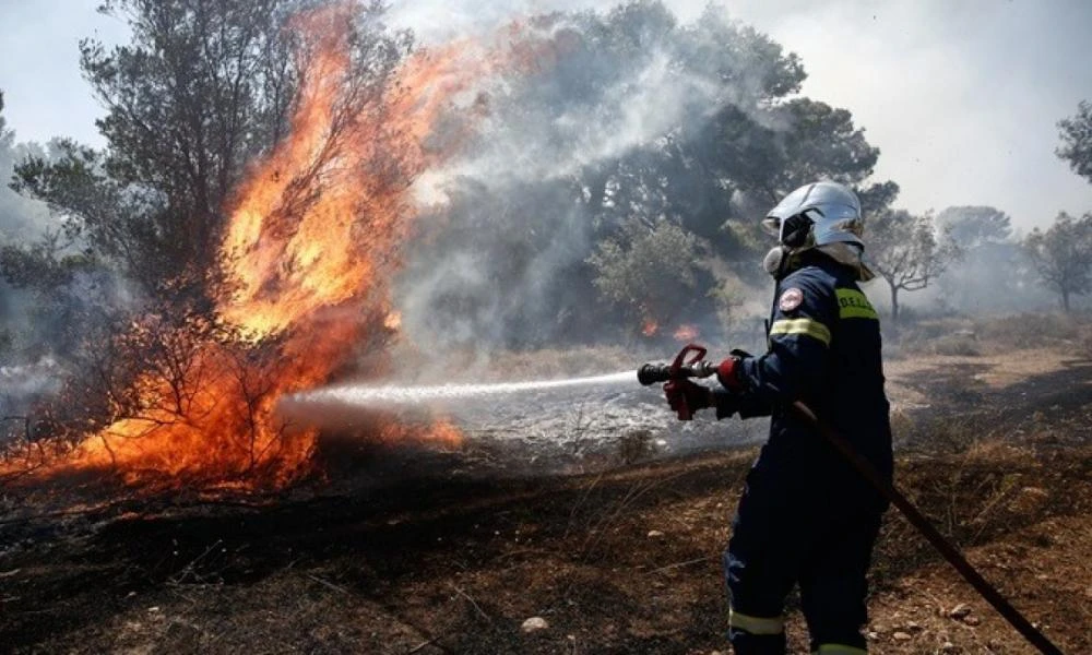 Πυρκαγιά στον Όλυμπο: Υπό μερικό έλεγχο το πύρινο μέτωπο